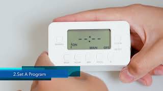 BN-LINK 7-Day Heavy Duty Digital Timer with Dual Outlet LCD Display 3-Prong