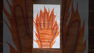 Fire🔥 Simple method of drawing And Painting #trendingshorts #art #painting #fire Details