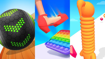 ✅Going Balls vs Tippy Toe vs Long Neck Run. All Levels TOP Gameplay iOS Android Mobile Games