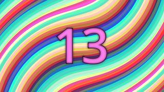 13 Second Countdown | Rainbow Colors