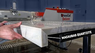 Mitering Quartzite \& Porcelain | CrossCut Deluxe