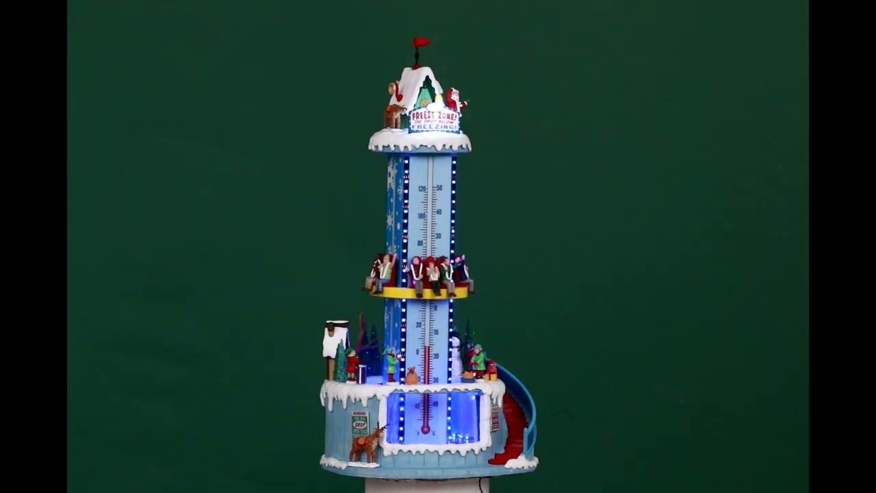 Lemax santa s freeze zone festive d cor youtube