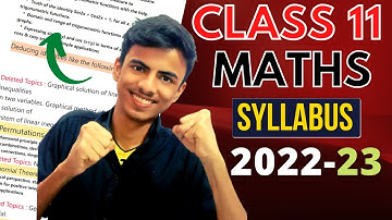 Class 11 Maths 2022-23 syllabus| Class 11 Maths deleted syllabus 2022-23 exercise wise|