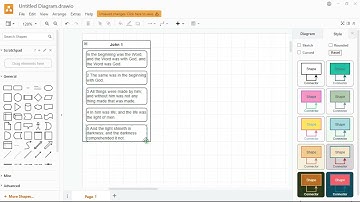 Importing Scriptures into drawio (in CSV format) for Cross-References.