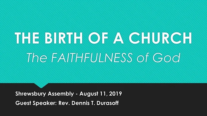 GUEST SPEAKER: REV. DENNIS T. DURASOFF - August 11...