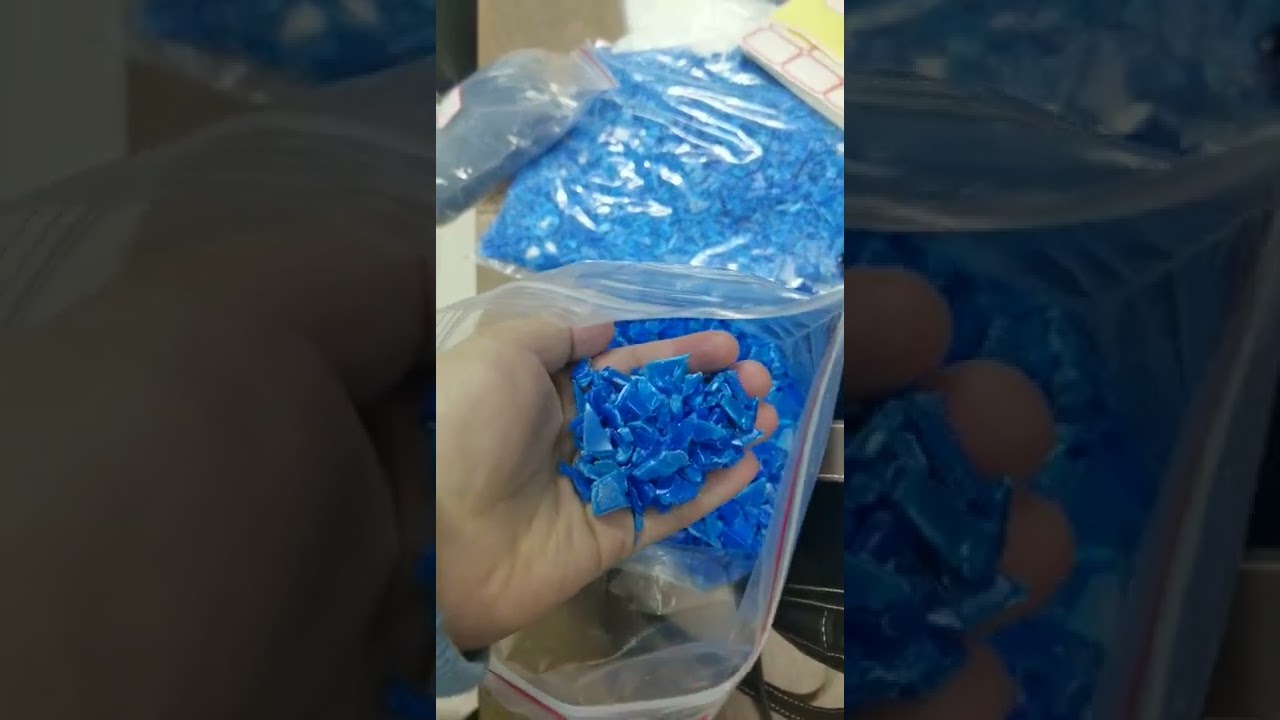 hdpe blue regrind drum scraps