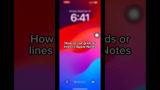 How to use grids or line in Apple Notes #shorts #technology #tech #apple #iphone #ipad