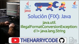 Solución (FIX): Java: java.util.IllegalFormatConversionException: d != java.lang.String