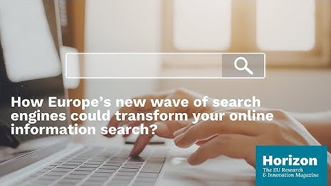 Europe 2.0 – upgrading Europe’s internet search capacity