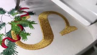 Winter Pines Machine Embroidery