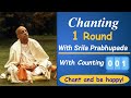Srila prabhupada chanting hare krishna mahamantra 108 times 1 round