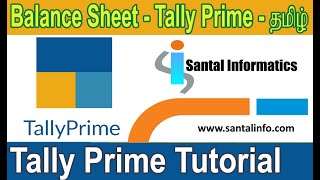 Tally Prime Tutorial ( தமிழ் ) Balance Sheet in Tally Prime (Balance Sheet) || Tally Prime in Tamil