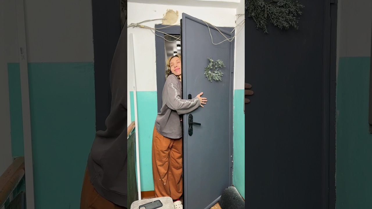 СДЕЛАЛА РЕМОНТ В ПОДЪЕЗДЕ✨ #влог #влоги #обзор