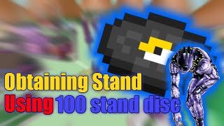 Obtaining Stand Using 100 Stand Disc - Project Jojo - Roblox
