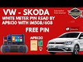 VW-SKODA WHITE METER NEC35XX &amp; MQB ALL KEY LOST - HOW TO READ PIN BY APB130 &amp; XP400 PRO 508/608 #vw