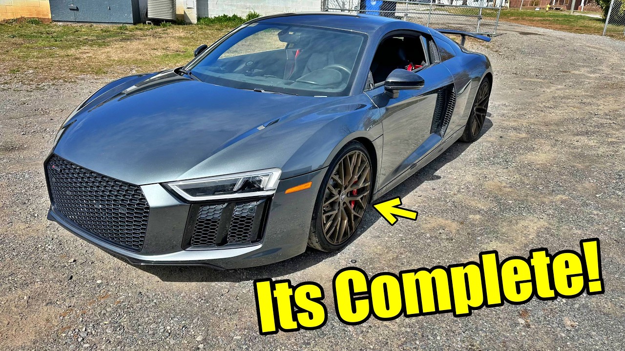 We Finally Rebuilt THIS ONCE SMASHED AUDI R8 - YouTube