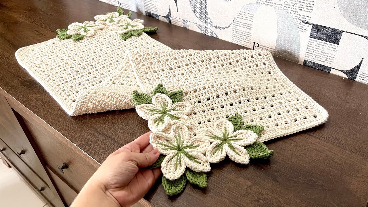 Finishing the Cherry Blossom Crochet Table Runner – Sewing and