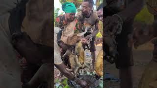 “Living the old ways: primitive hunter tasting true traditional food #indigenouscuisine #mukbang