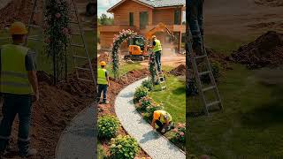 Satisfying Backyard Makeover: Dirt to Candlelit Rose Garden Timelapse