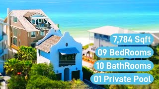 Beachfront House Tour  8854 E County Hwy 30A Inlet Beach Florida