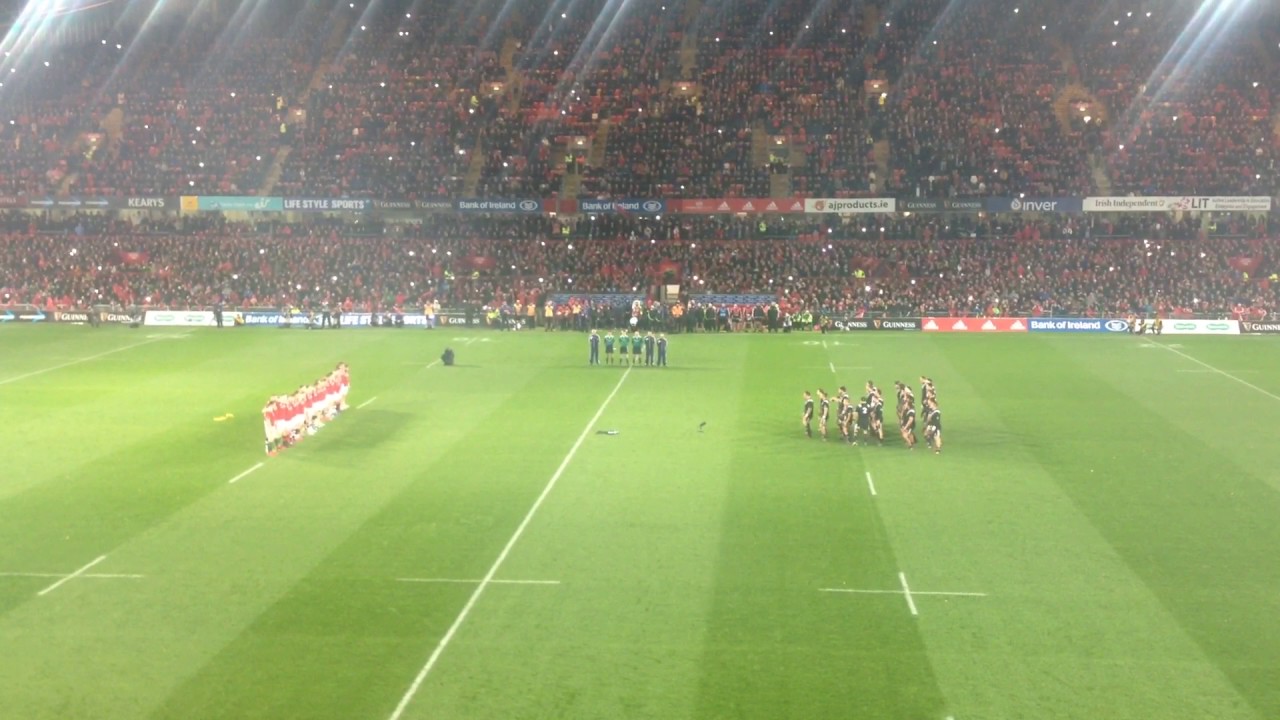 Munster V Maori All Blacks Tribute to Anthony Foley and Haka YouTube