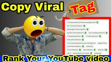 How to copy tags from another video | youtube video tag copy