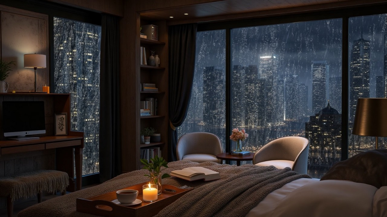 Healing Sleep Music with Rain and Soft Piano – Stress Relief, Insomnia, Calm the Mind