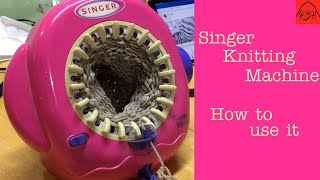 Singer Knitting Machine - How to use it.