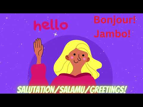 Greetings In Swahili French And English