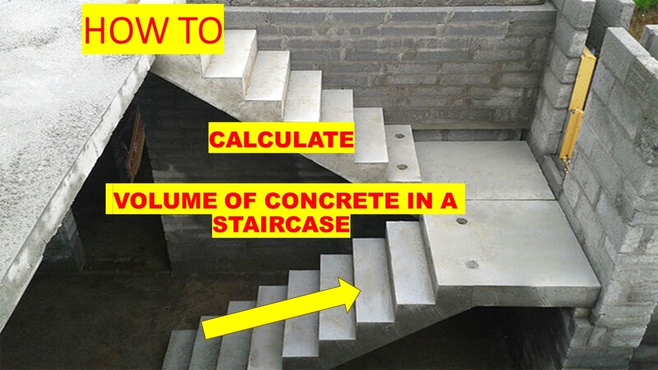 How To Calculate Volume Of Concrete In Stairs Design of Staircase Measurement YouTube