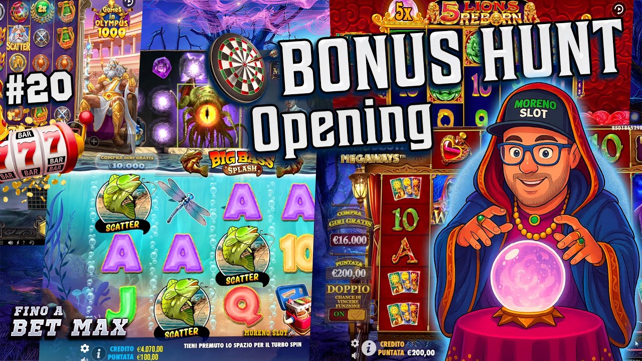 echtgeld casino MORENO SLOT ONLINE🔴 - il BONUS HUNT OPENING 🎯🎰 della Domenica | Missione BONUS HUNT 20💰 |