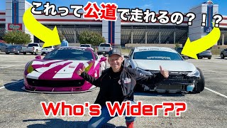 車検通らない同士！日本ではありえない？アメリカだからこそ自由な改造！ フォーミュラドリフトプロ選手田口和也のピットエリアにお邪魔しました！