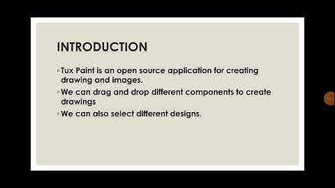 Components of main screen window of Tux Paint