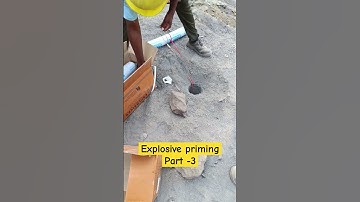 Explosive priming #mining #blasting #drilling #miners #engineering #viral #views #popular #shorts