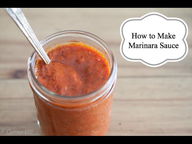 How to Make Marinara Sauce