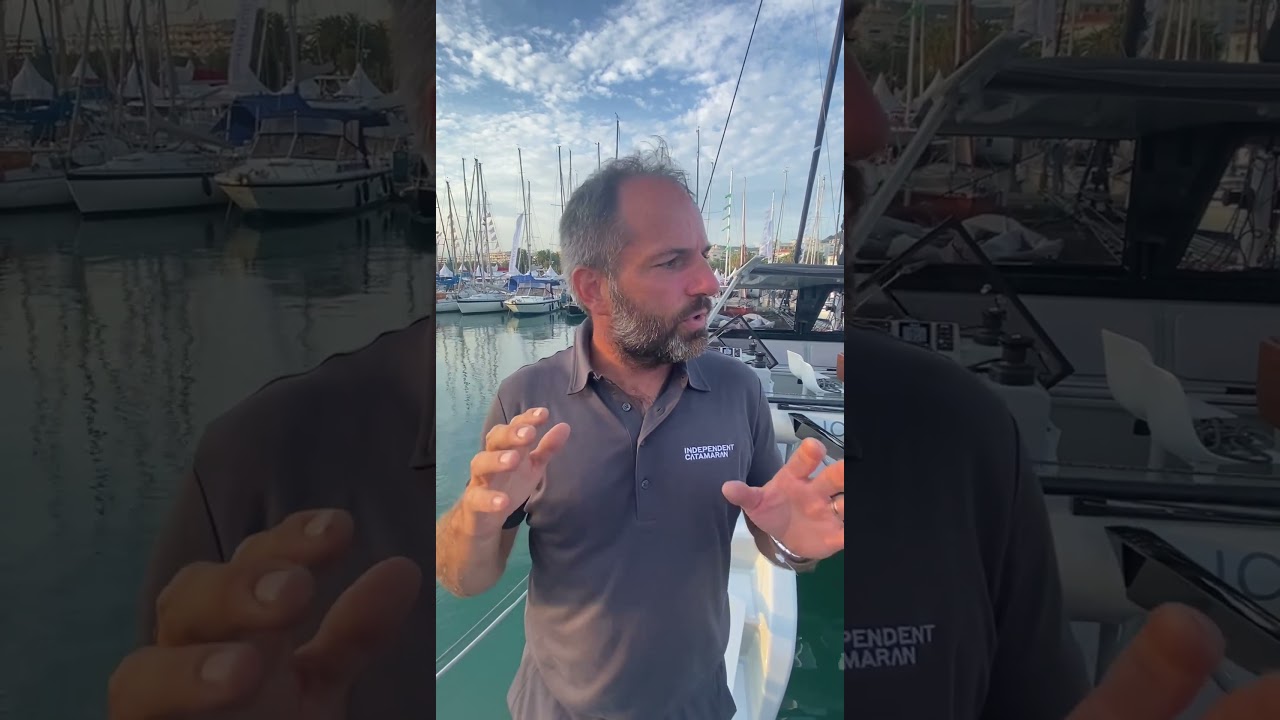 Jaromir Popek on the very first sea trial at Cannes Yachting Festival 2021