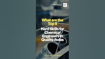 Top 5 Hard Skills for Chemical Engineers Wanting to work in Quality? #chemicalengineeringjobs