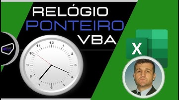 Relógio de ponteiro automático no Excel (VBA)