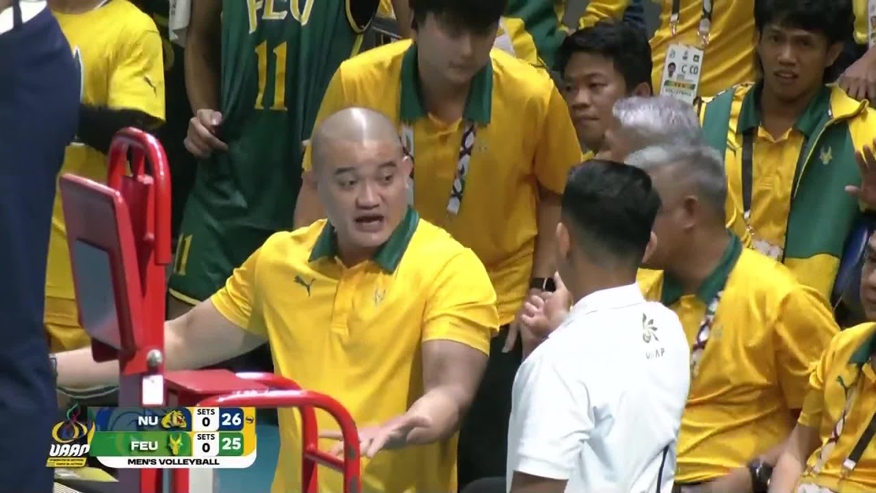 FEUs Eddieson Orcullo SLAPPED WITH YELLOW CARD DURING Set 1 vs NU | UAAP  Season 88 Mens Volleyball