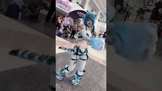 Derpy tiger cosplay I designed and made 🖤 #goth #catgirl #alternative #tattoos