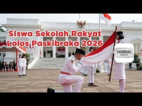Paskibraka Nasional 2026: Siswa Sekolah Rakyat