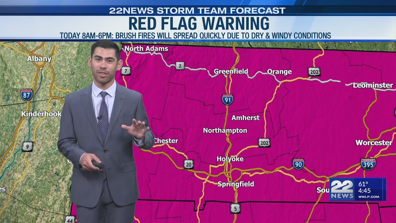 Red Flag Warning issued: High brush fire danger - YouTube
