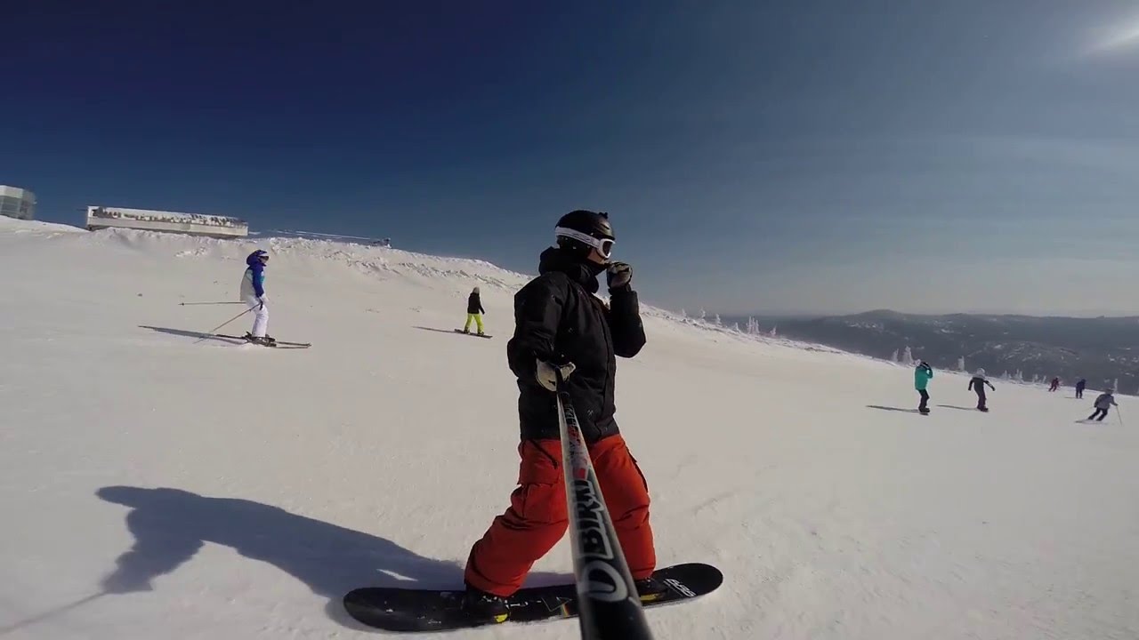 Шерегеш Сектор Е самая длинная трасса (3600м) - YouTube