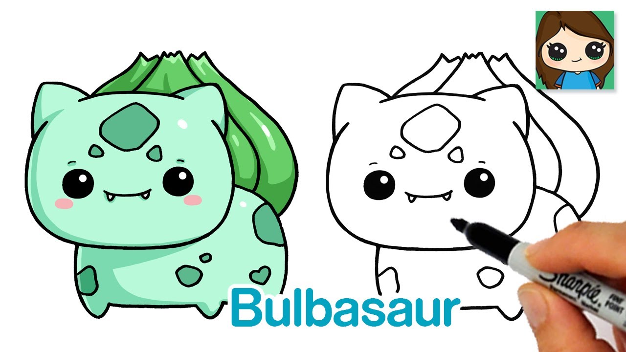 How to Draw Pokemon EASY Chibi #4 | Baby Bulbasaur - YouTube