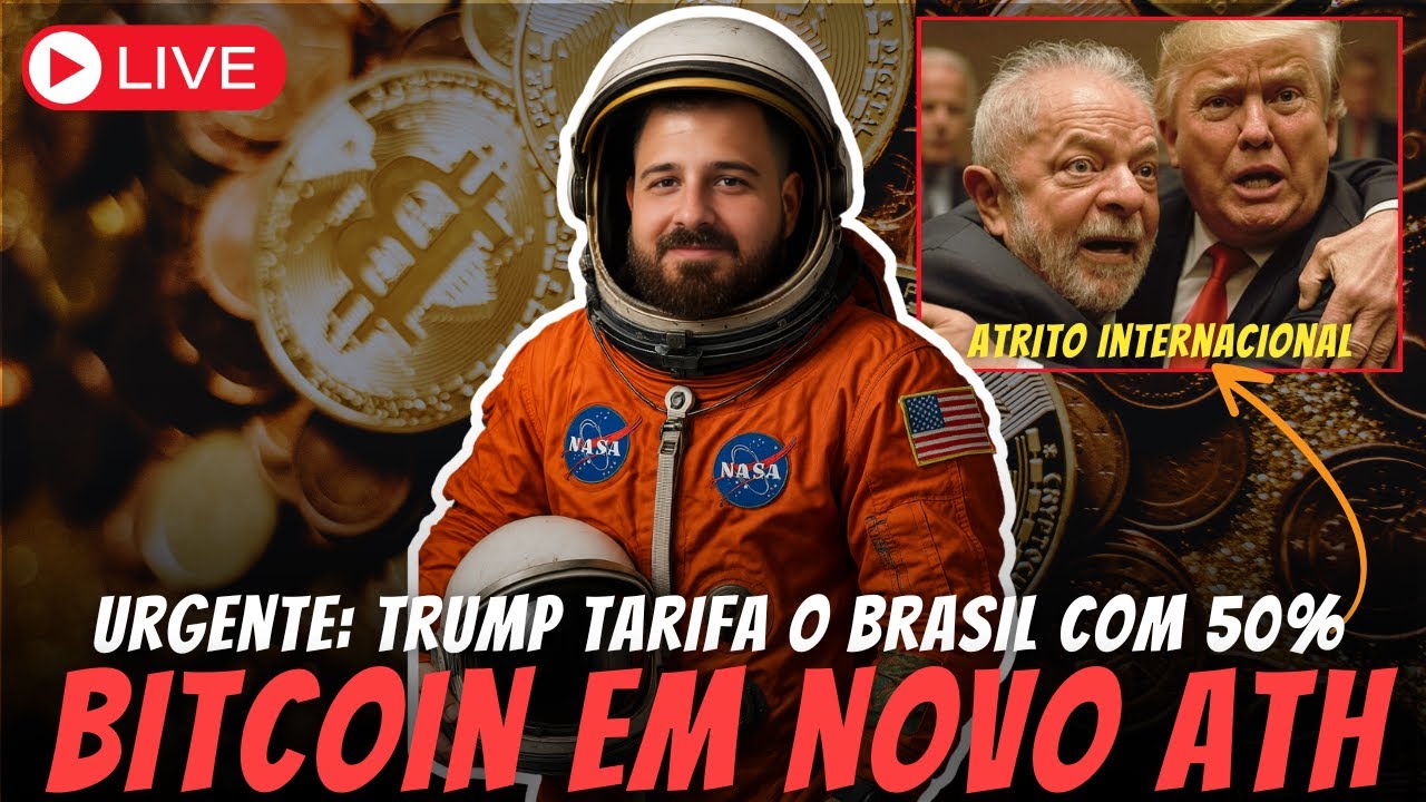 EUA APLICAM TARIFA DE 50% NO BRASIL – BITCOIN ULTRAPASSA 112 MIL USD! 🚨