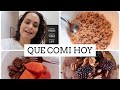 QUE COMÍ HOY / RECETA HOT CAKES CLEAN, AVENA CON PLATANO, HISTORIAS DE INSTAGRAM