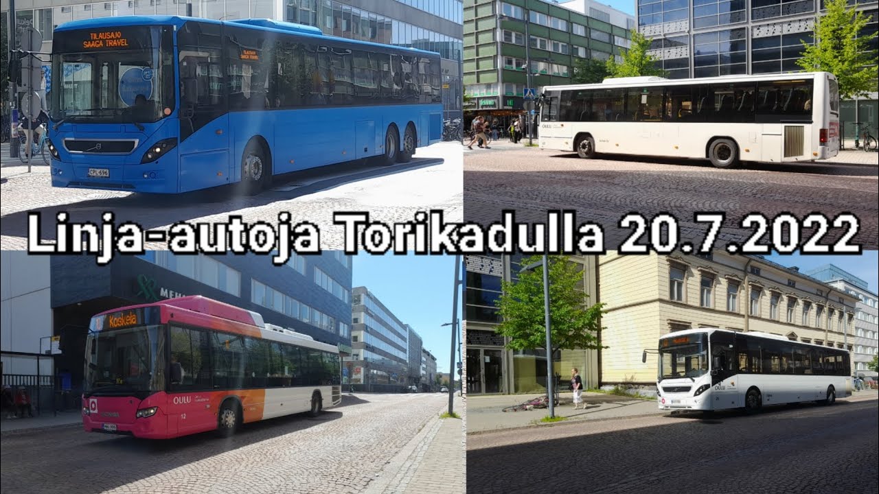 Linja-autoja Torikadulla 20.7.2022 - YouTube
