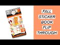 Fall Sticker Book Flip Through // The Happy Planner