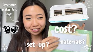 Cutting Felt Eyes With Cricut Joy Xtra review  Demo