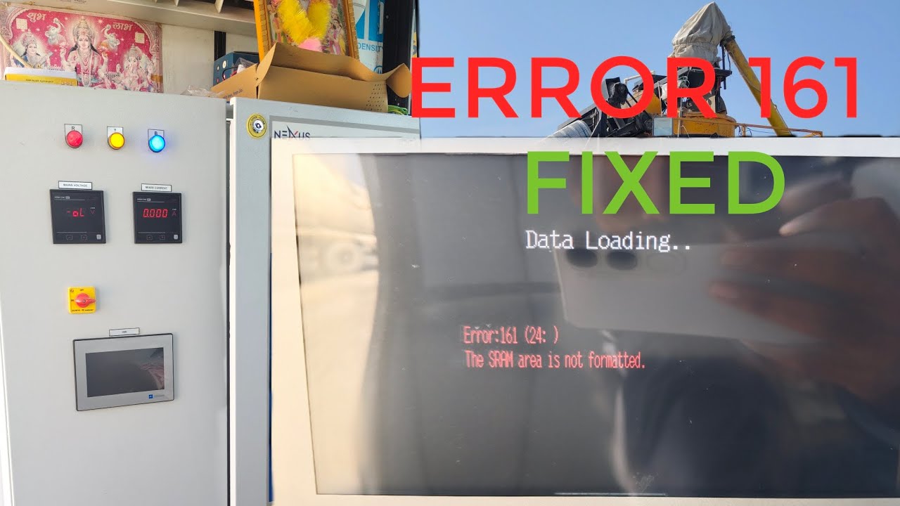 How to Fix Error 161 | SRAM Area Not Formatted | IDS control panel Batching Plant #parteek_status 